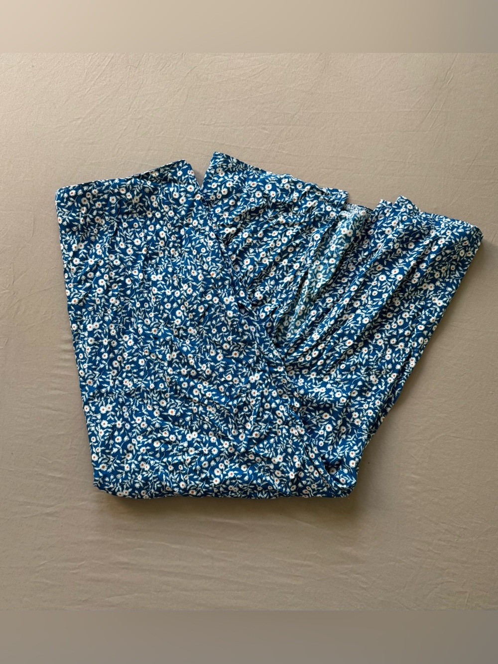 Shein ditsy floral crepe midi skirt